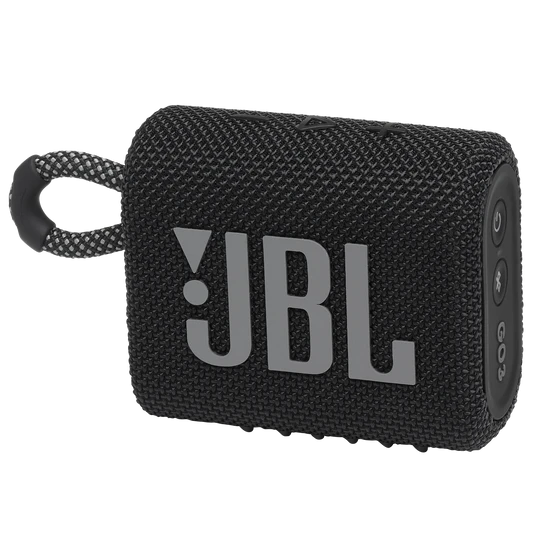 JBL Go 3 - Portable Mini Bluetooth Speaker, big audio and punchy bass, IP67 waterproof and dustproof, 5 hours of playtime, speaker for home, outdoor and travel (Black)